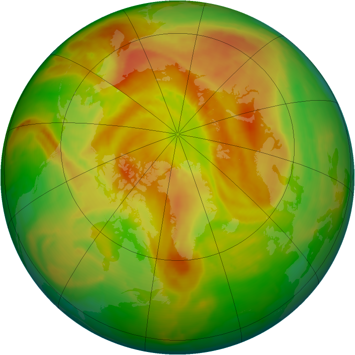 Arctic ozone map for 30 April 2014